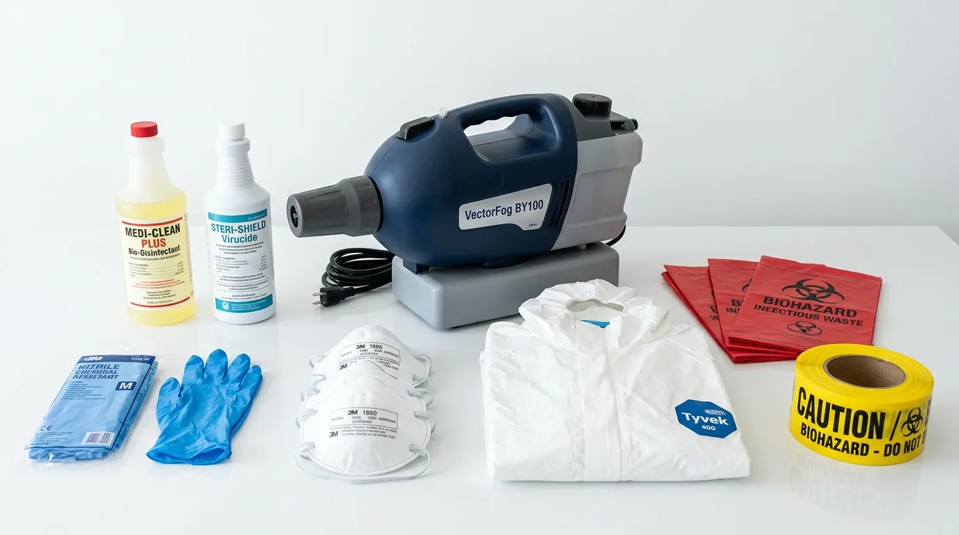 Professional biohazard remediation crew working in Oak Hills