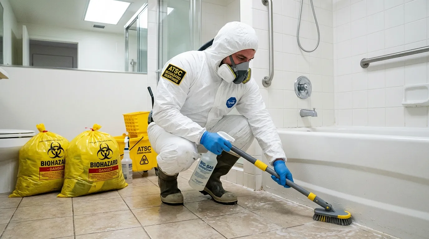 Decontamination equipment deployed for Blood Cleanup in Oak Hills